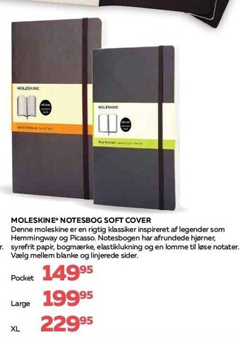 Moleskine notesbog soft cover