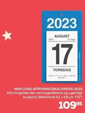Bog & idé Mayland afrivningskalender tilbud