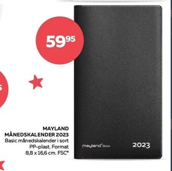 Bog & idé Mayland månedskalender tilbud