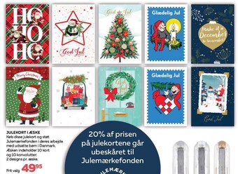 Julekort i æske