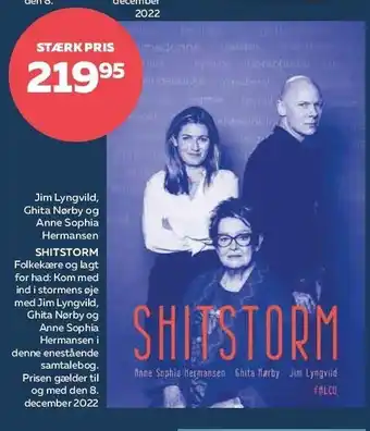 Jim lyngvild, ghita nørby og anne sophia hermansen - shitstorm