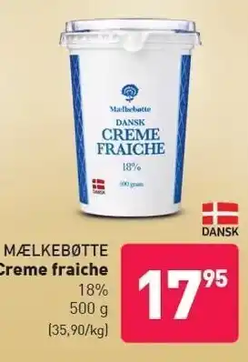 ALDI Mælkebøtte creme fraiche tilbud