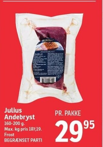 SPAR Julius andebryst tilbud