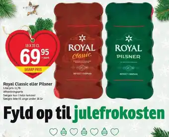 SPAR Royal classic el. pilsner tilbud