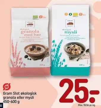 REMA 1000 Gram slot øko granola el. mysli tilbud