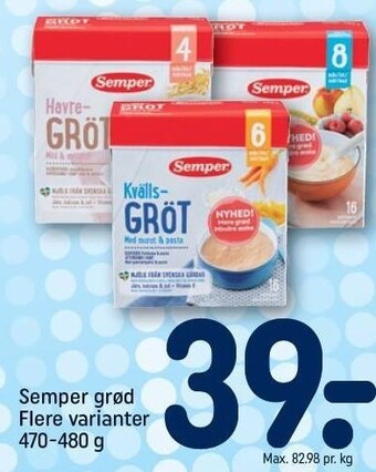REMA 1000 Semper grød tilbud