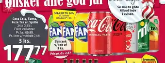 Fleggaard Coca-cola, fanta, fuze tea el. sprite tilbud