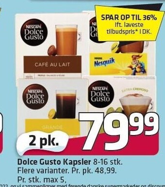 Fleggaard Dolce gusto kapsler tilbud