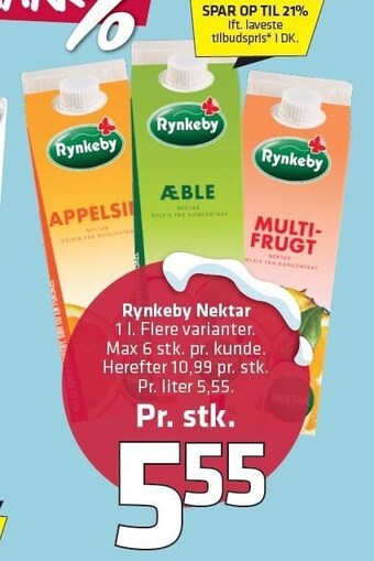 Fleggaard Rynkeby nektar tilbud