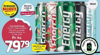 Fleggaard Faxe kondi energy tilbud