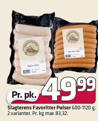 Fleggaard Slagterens favoritter pølser tilbud