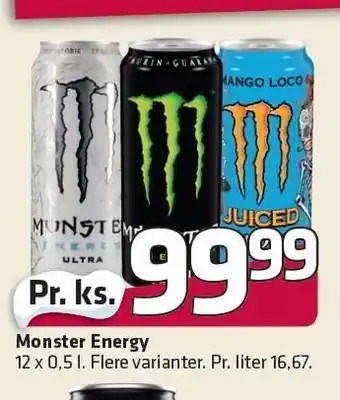Fleggaard Monster energy pr. ks. tilbud
