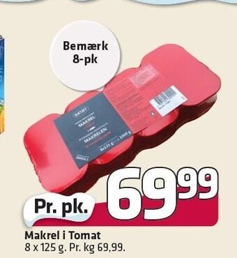 Fleggaard Makrel i tomat tilbud