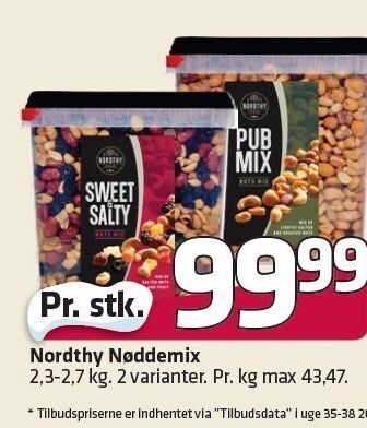 Fleggaard Nordthy nøddemix tilbud