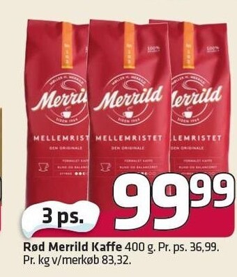 Fleggaard Rød merrild kaffe tilbud