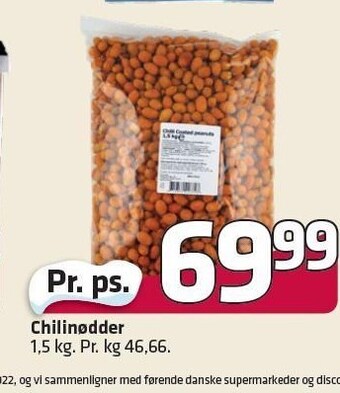 Fleggaard Chilinødder tilbud