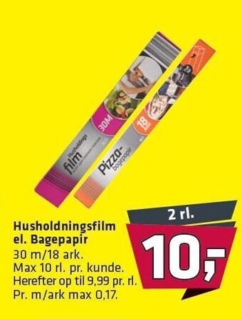Fleggaard Husholdningsfilm el. bagepapir tilbud