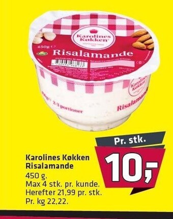 Fleggaard Karolines køkken risalamande tilbud