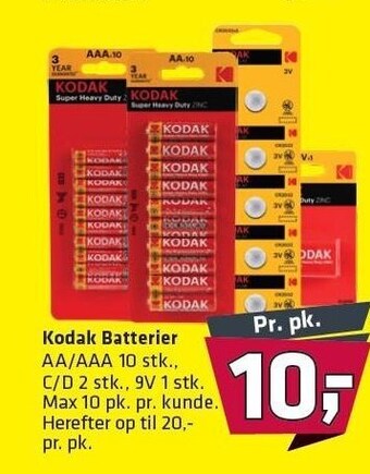 Fleggaard Kodak batterier tilbud