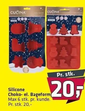 Silicone choko- el. bageform
