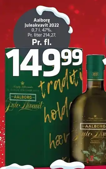 Fleggaard Aalborg juleakvavit 2022 tilbud