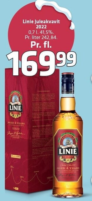 Fleggaard Linie juleakvavit tilbud