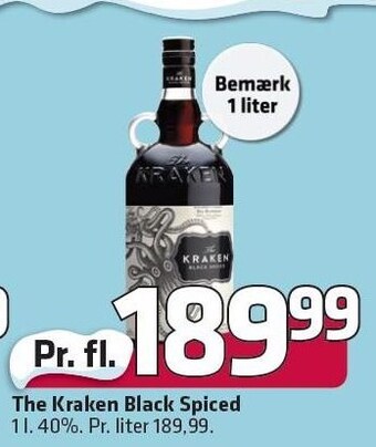 The kraken black spiced
