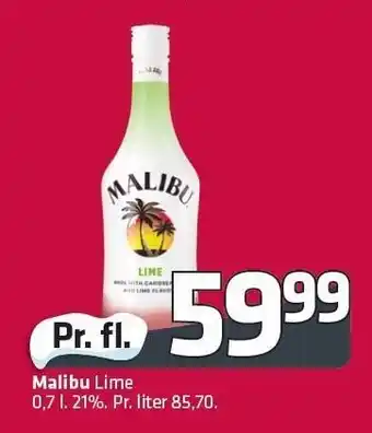 Fleggaard Malibu lime tilbud