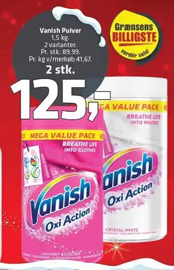 Fleggaard Vanish pulver 2 stk tilbud