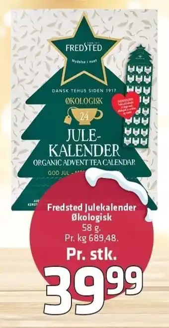Fleggaard Fredsted julekalender øko tilbud