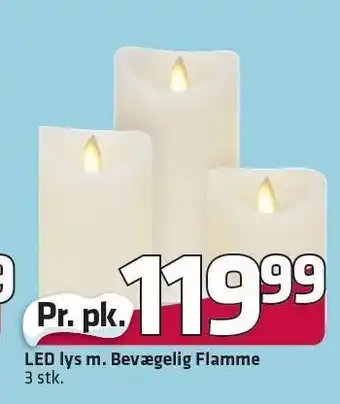 Fleggaard Led lys m. bevægelig flamme tilbud