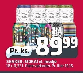Fleggaard Shaker, mokaï el. modjo tilbud
