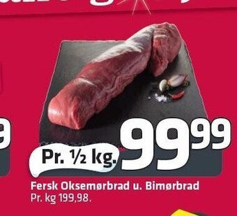 Fleggaard Fersk oksemørbrad u. bimørbrad tilbud