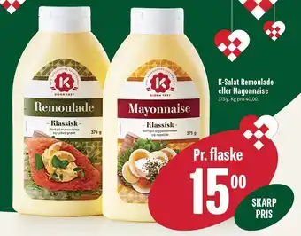 Min Købmand K-salat remoulade el. mayonnaise tilbud