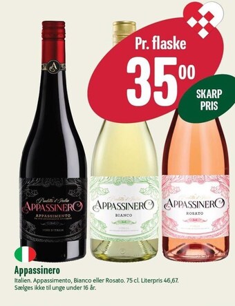 Min Købmand Appassinero tilbud