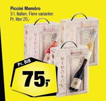 Calle Piccini memoro tilbud