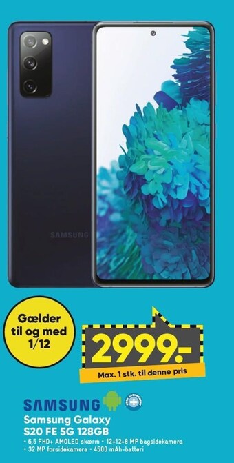 Bilka Samsung galaxy s20 fe 5g 128gb tilbud