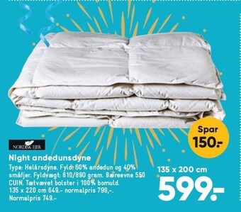 Bilka Nordisk fjer night andedunsdyne tilbud