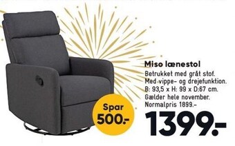 Bilka Miso lænestol tilbud