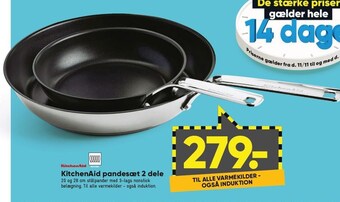 Bilka Kitchenaid pandesæt 2 dele tilbud