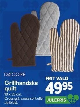 Grillhandske quilt
