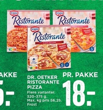 MENY Dr. oetker ristorante pizza tilbud