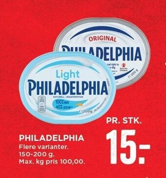 MENY Philadelphia tilbud