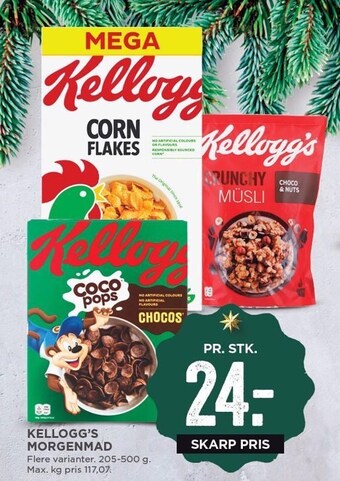 MENY Kellogg's morgenmad tilbud