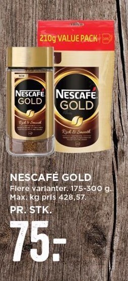 MENY Nescafé gold tilbud