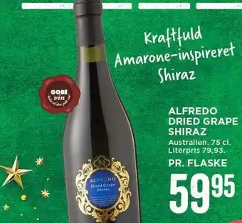 MENY Alfredo dried grape shiraz tilbud