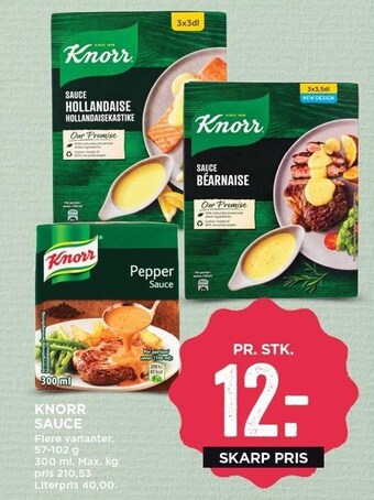 MENY Knorr sauce tilbud