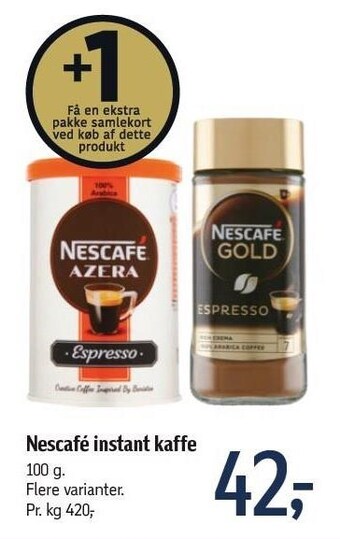 Føtex Nescafé instant kaffe tilbud