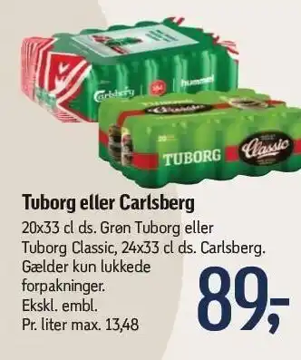 Føtex Tuborg el. carlsberg tilbud