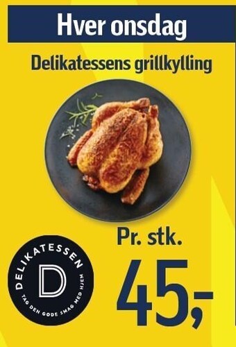 Føtex Delikatessens grillkylling tilbud